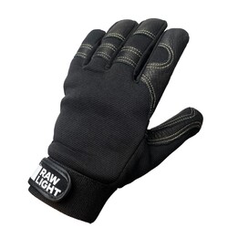Raw Light Leather Gloves - M