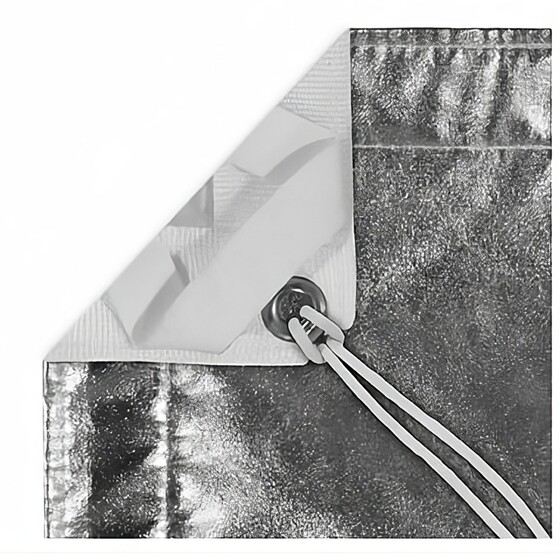 Fabric 8'x8' - Lamé Silver