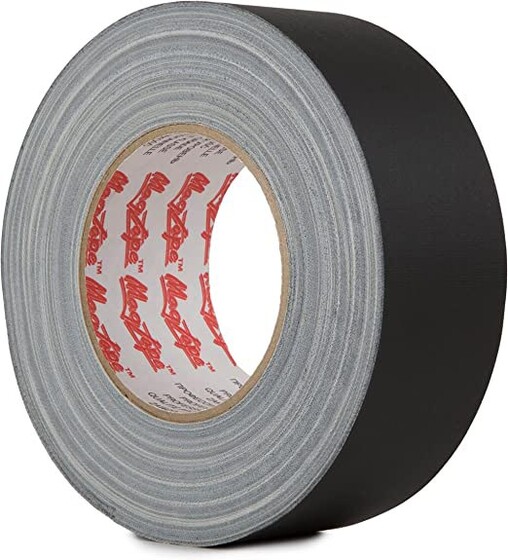 Matt Gaffer Tape – Black - 50mm x 50m