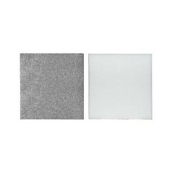 Foam Board 40mm - Soft Silver/White - 100 x 100 cm