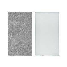 Foam Board 40mm - Soft Silver/White - 50 x 100 cm