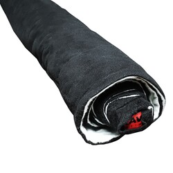Fabric On A Plank 1,5x3m - Black/White Molton