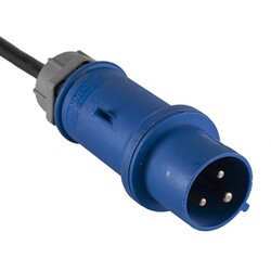 High Current Exten. Cable 32A 230V Blue - 12m