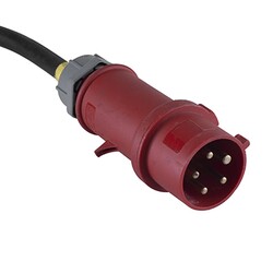High Current Exten. Cable 32A 400V Red - 15m