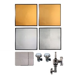 RayFlex M-45 Multi-Faceted reflectors - 45 x 45cm - 4 Pcs Kit