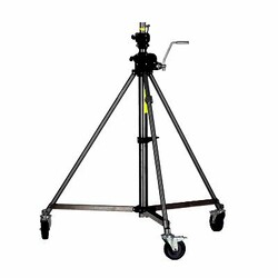 Manfrotto Super Wind-Up steel stand MA387XU w/ Rollers - Black