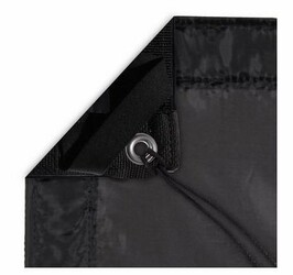 Fabric 20'x20' - Silk Black 1/4